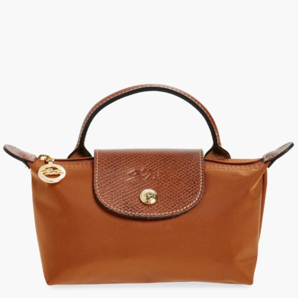 Longchamp Le Pliage Nylon Canvas Cosmetic Case (Mini Purse) Like New Used Once